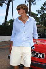 Chemise - Rayure Bleu Boxy